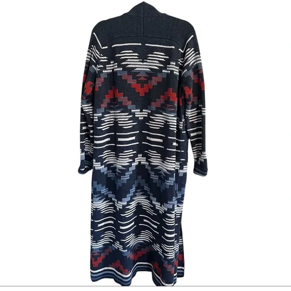 Pendleton Blue and Orange Patterned Cardigan - Picture 6 of 15